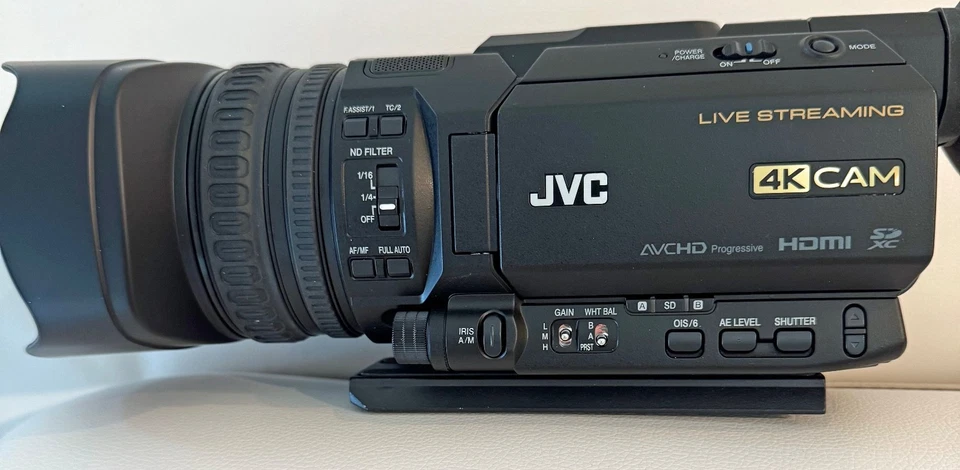 JVC  HM250u HD 4k Live Streaming Camcorder - Image 2 of 4