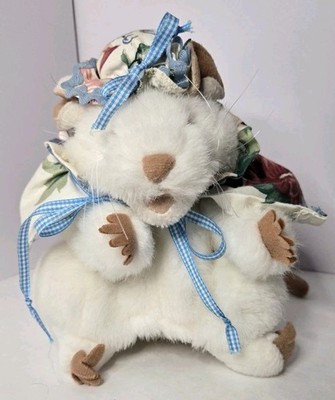 Folkmanis White Mouse Hand Puppet Plush Realistic Long Tail Toy