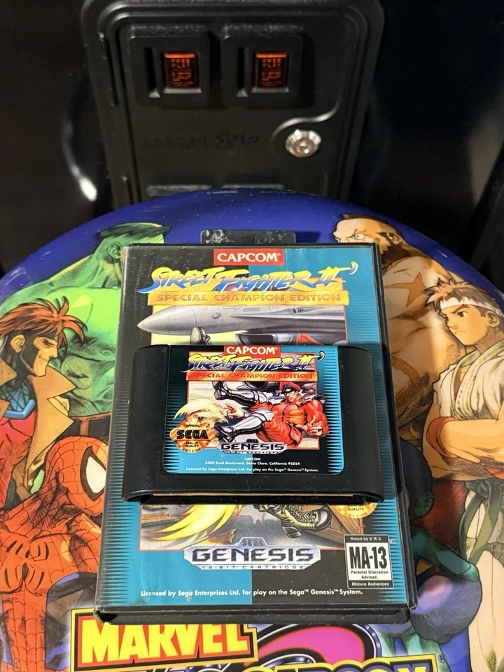 Street Fighter II: Special Champion Edition Sega Complete W/ Game - Tested - Image 4 of 4