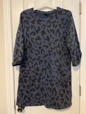 Tribal brand dress womens Small leipard print relaxed for sweatshirt dress