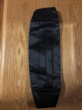 Formal Black Satin Cummerbund
