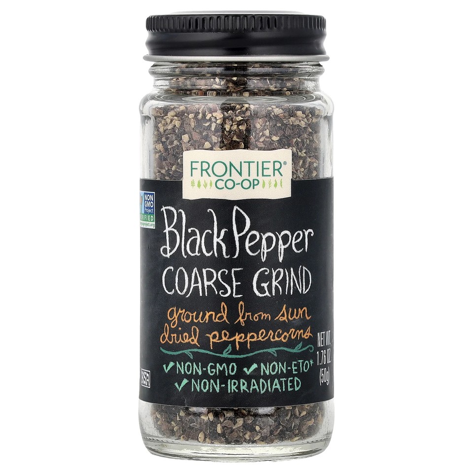 Black Pepper, Coarse Grind, 1.76 oz (50 g)