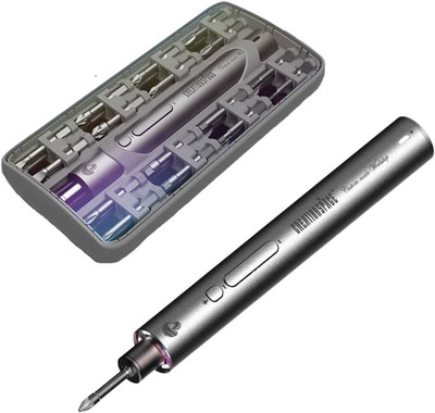 Electric Screwdriver Set, Magnetic Precision Bits Cordless Lithium Charge LED Po