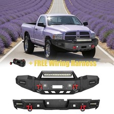 For 2006-2007-2008-2009 Dodge Ram 25003500 Steel Front Rear Bumper Wled Lights