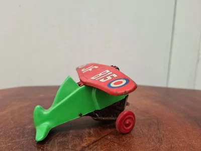 RARE PETIT AVION LOOPING JOUEF " Jf " EN TÔLE ET PLASTIQUE - Photo 1/4