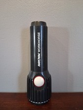 Vintage Rayovac Workhorse Heavy Duty Plastic Flashlight Used Condition 