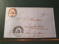 Altdeutschland Baden Carlsruhe Lindau Lindenberg BAHNPOST