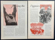 “Among the Pygmies and Gorillas” Attilio Gatti 1932 pictorial Mambuti Tchiibinda