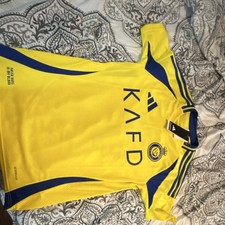 adidas Al Nassr Cristiano Ronaldo Soccer Jersey XS Yellow