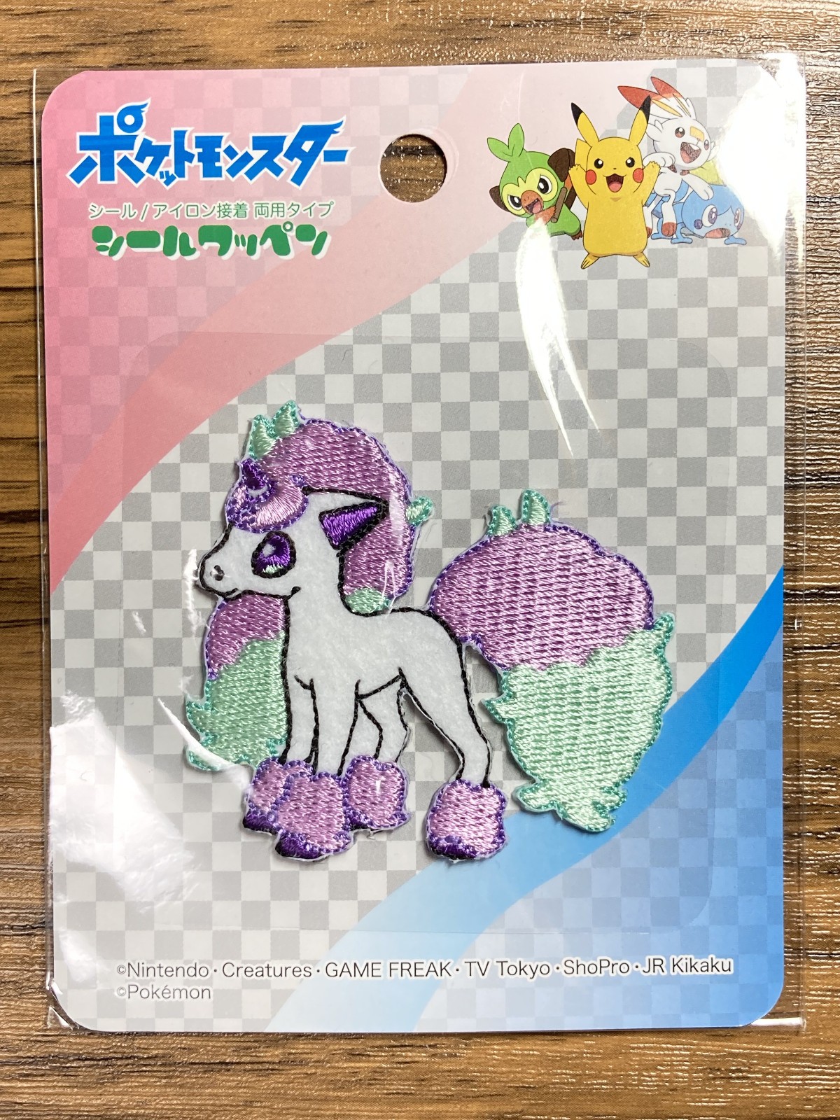 Pocket Monsters Official Seal/ Iron On Patch Pokemon Galarian Ponyta
