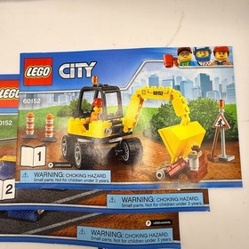 Lego City Sweeper & Excavator 60152 retired 2017 | 3 MANUALS ONLY