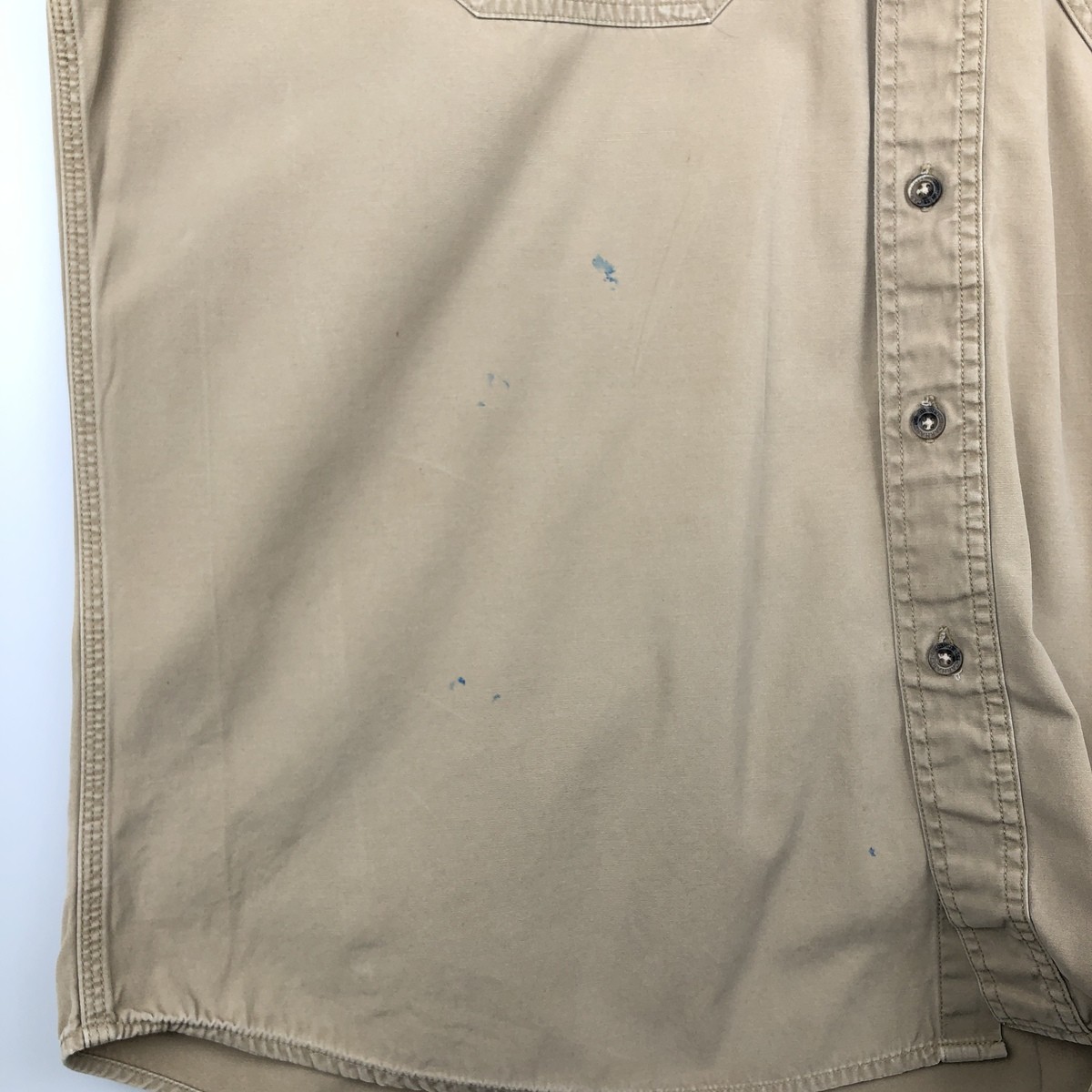 Used Carhartt long-sleeved button-down work shirt men's size XL thumbnail 8