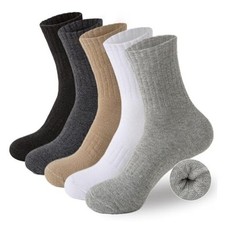 5 Pairs Wool Hiking Socks for Women Warm Winter Thermal Thick Cushioned Cozy