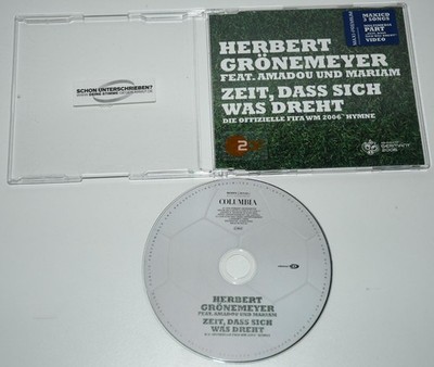 Herbert Grönemeyer: zeit dass sich was dreht FIFA WM Hymne 2006 CD SINGLE 3 Trac