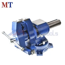 6" Multi-Purpose Heavy Duty Rotating Bench Vise With 360 Degree Swivel Base