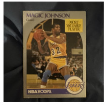 1990-91 NBA Hoops Magic Johnson Los Angeles Lakers #157 Most Valuable Player