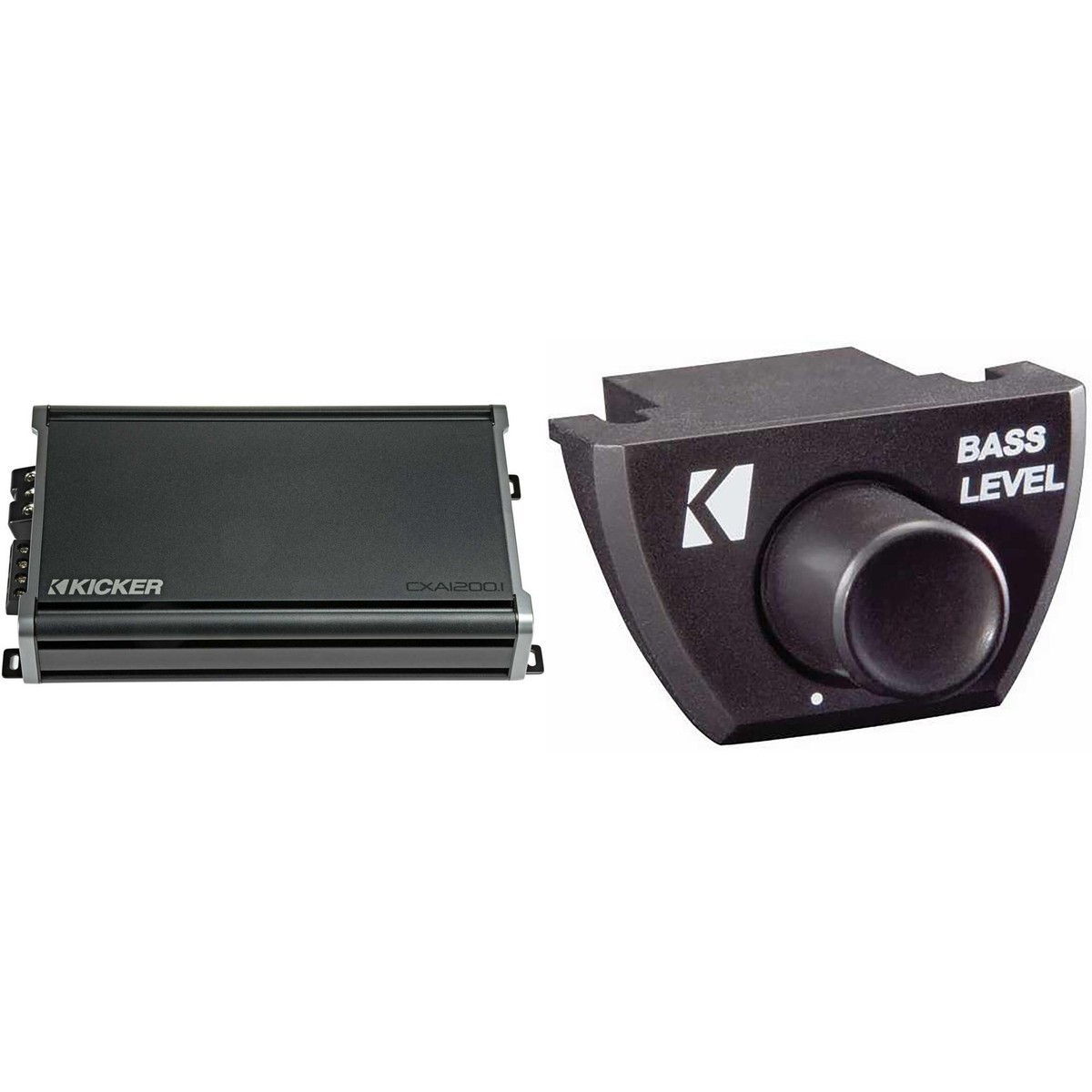 Kicker CX1200.1 1200W Mono D Audio Amp w/ Bass Knob Bundle | eBay