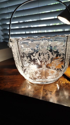 fostoria navarre handled ice bucket - Picture 2 of 2