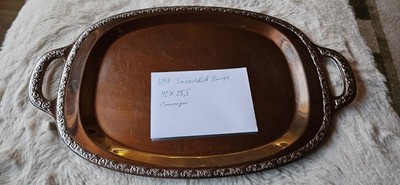 WMF Tablett,Serviertablett,Baroque,Edelstahl 42x25,5cm, 18/10,Cromargan 