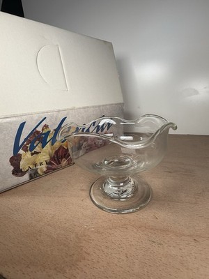 Vintage Deva International Dessert Glas Servierschalen Set