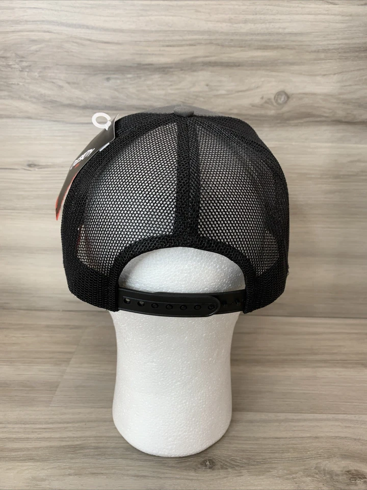 Rapala Crush City  Mesh SnapBack Hat Cap NEW SMALL PATCH FISHING LURES GRAY - Image 4 of 4