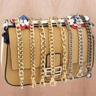 20-120CM Replacement Metal Flat Purse Chain Strap Shoulder Crossbody Bag Handbag
