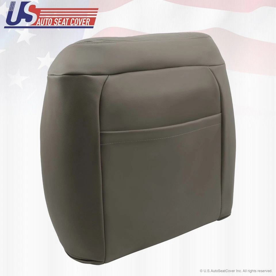 Chevrolet C/K 1500 1995-1999 pasajero superior inclinado trasero cuero cubierta asiento gris Foto 4 de 4