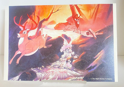 Ronno Bambi Limited Postcard The Walt Disney Company Rare Forest