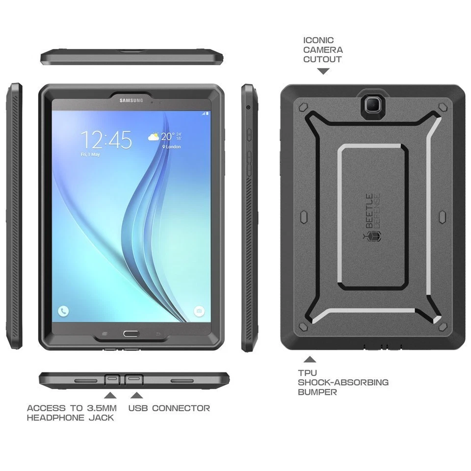 Galaxy Tab A 8.0 Case, SUPCASE Unicorn Beetle PRO with Built in Screen Protector - Image 3 of 4