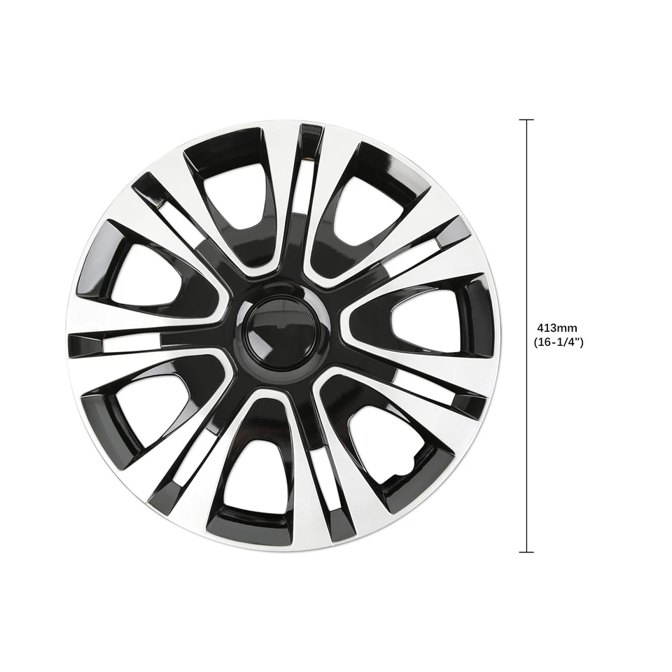 15" Set of 4 Black Wheel Covers Snap On Hub Cap For Chevy HHR and Malibu 07-2011 Foto 2 de 4