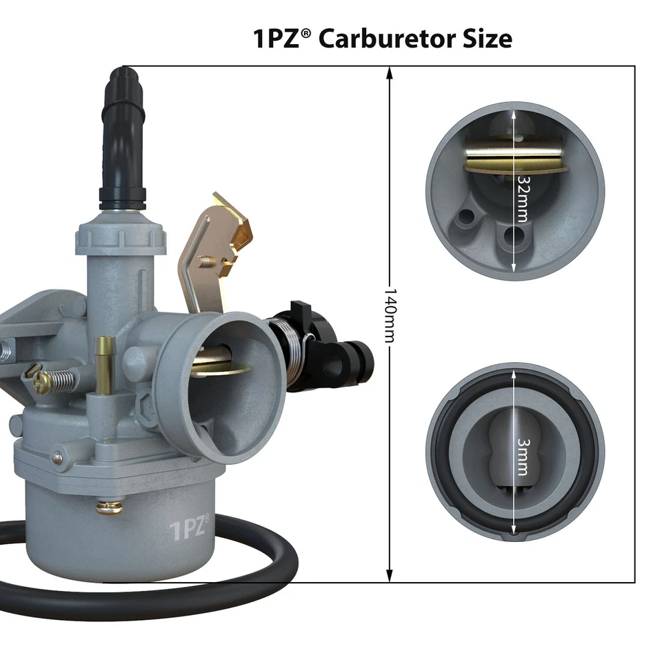 Carb Carburetor For Kawasaki KFX 50 KFX50 #15004-Y006 KFX90 KFX 90 #15004-Y008 - Image 3 of 4