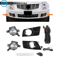 Bumper Fog Lights Lamps w/Switch+Wiring Kit For 2010-2016 Cadillac SRX LH&RH