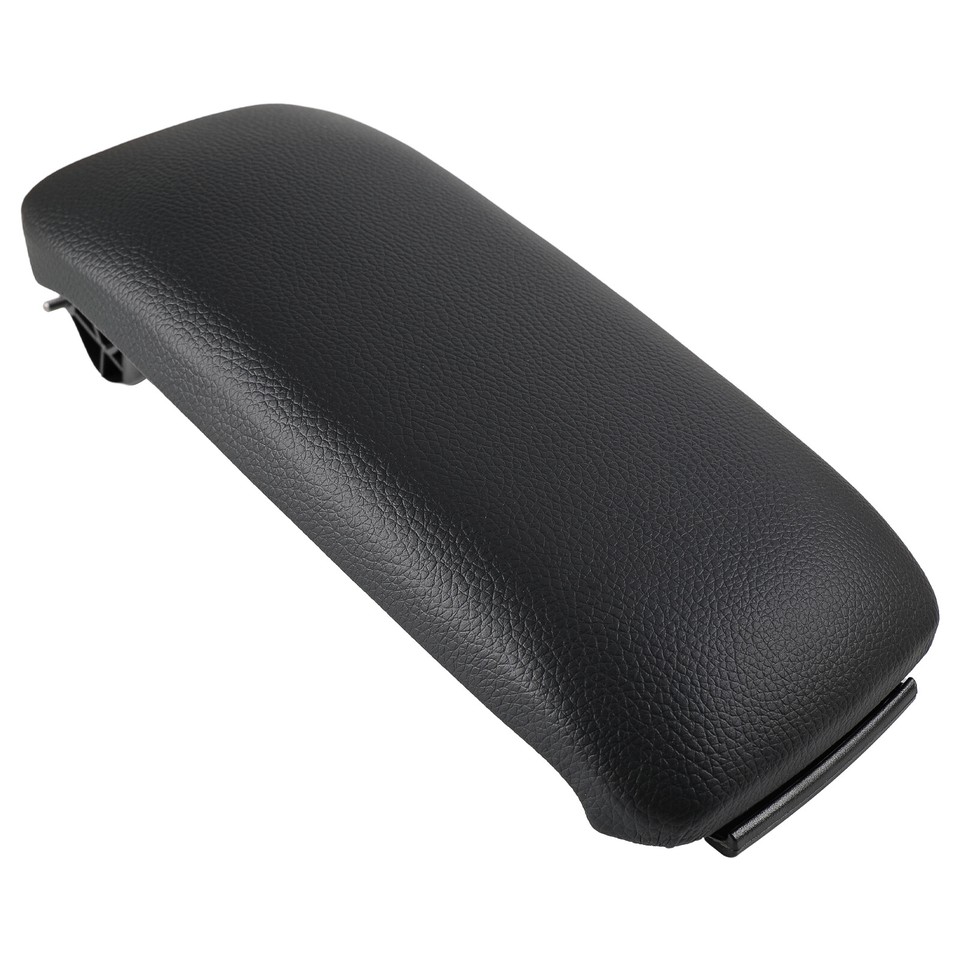 Black Leather Center Console Armrest Cover Lid Panel For Audi A3 8P