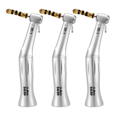 3pcs Dental 20:1 Winkelstück Implant Contra Angle Handstück Zahnimplantat Grün