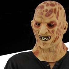 Freddy Krueger Mask Halloween Mask Party Adult Scary Horror Rot Face Mask