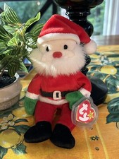 RETIRED Ty Santa Beanie Baby 1998 Retired With Errors On Tags. Rare   