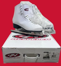 ❄️HESPELER Womens Size 10 White Figure Ice Skates NEW With Box Fast Shipping⛸️