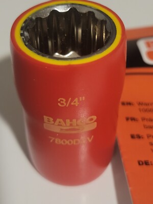 bahco 3/4 pass threw socket 1000v 1/2 drive