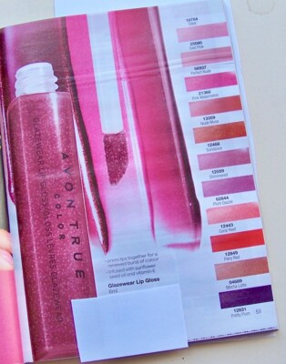 Avon Glaswear Lippenglanz Schirm Pflaume hübsch LSF 15 Glanz & Hydrat (O)