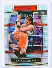 2022 Panini Select WWE KATANA CHANCE Concourse Lucky Envelope Hyper Prizm 6/8