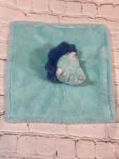Parents Choice Dinosaur Baby Lovey Security Blanket, Blue Satin Like Back Dino