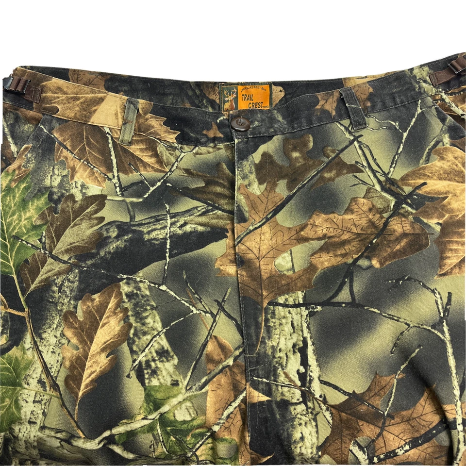 Trail Crest Men XL Waist 39”- 43” X 31” Highland Timber Camo Zip Cargo Pants - Image 4 of 4