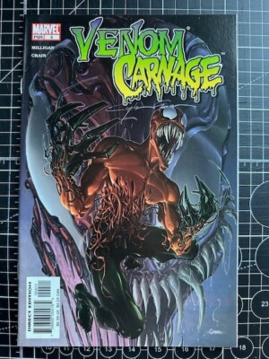 Marvel Venom Vs Carnage #4 Signed By Clayton Crain