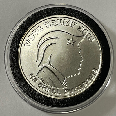 Vote Donald Trump He Shall Overcomb Coin 1 Troy Oz .999 Fine