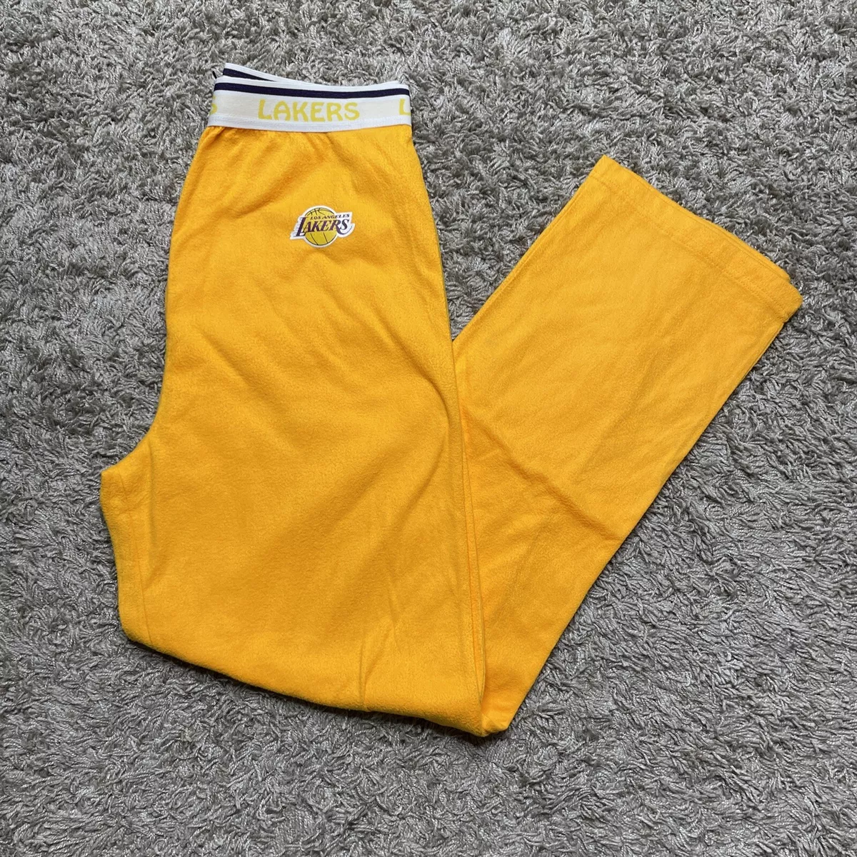 Los Angeles Lakers Men s Yellow Pajamas Pants By UNK Men s Size
