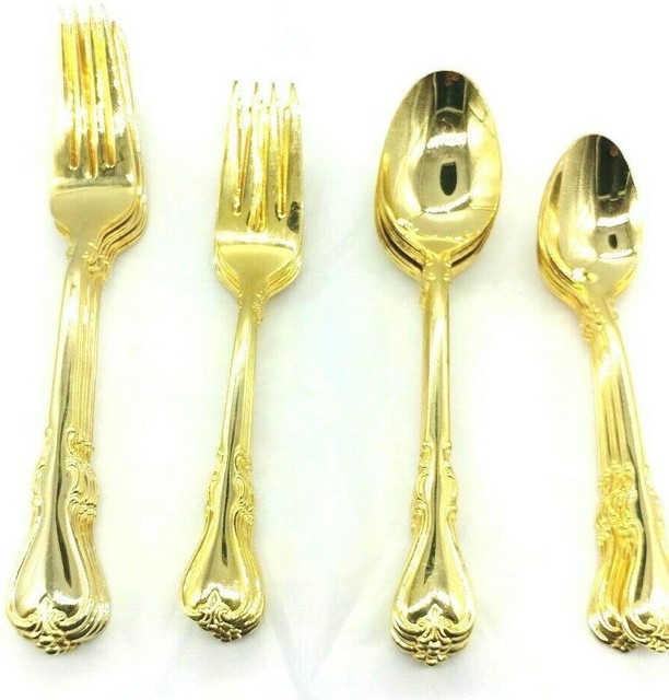 Cambridge Jessica Gold Electroplate Dining Flatware Silverware You Pick