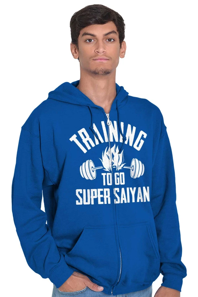 Genial Anime Gimnasio Entrenamiento Entrenamiento Para Ir Súper Hombres Cremallera Sudadera con Capucha Sudadera con Capucha Foto 4 de 4