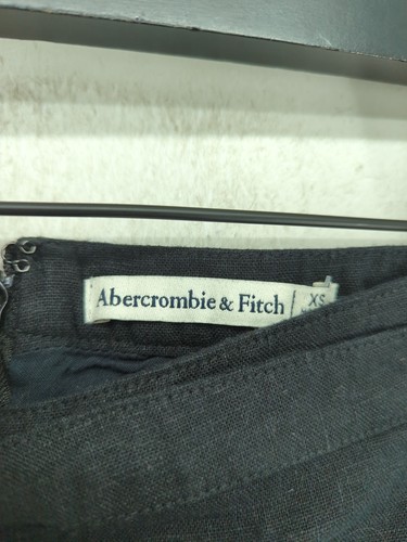 Abercrombie & Fitch Women's Mini Skirt XS Black Linen with Viscose Short Mini - Picture 5 of 5