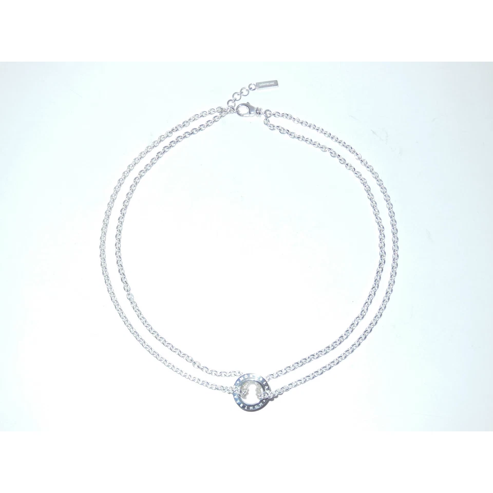 Usado* Montblanc Perfil Collection Wish Collar de Plata Colgante Giratorio 38544 Foto 2 de 4