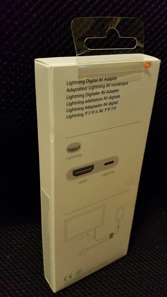 GENUINE NEW Box Apple MD826AMA HDMI Lightning Digital AV TV Adapter Converter - Image 3 of 3